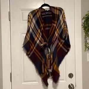 Francescas flannel poncho